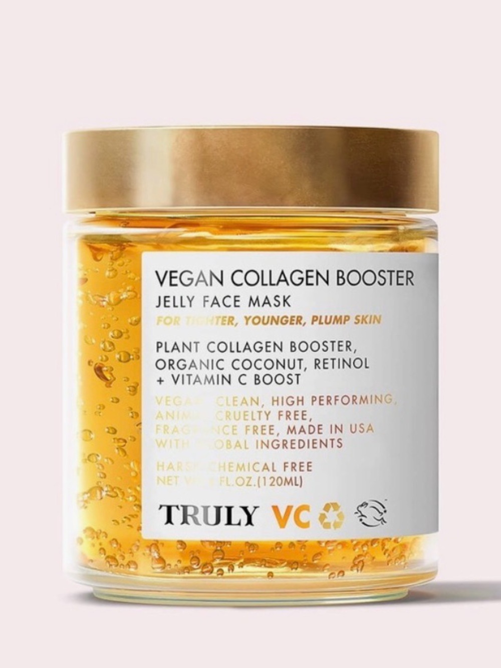 TRULY Vegan Collagen Jelly Face Mask - Golden(gold spoon included)